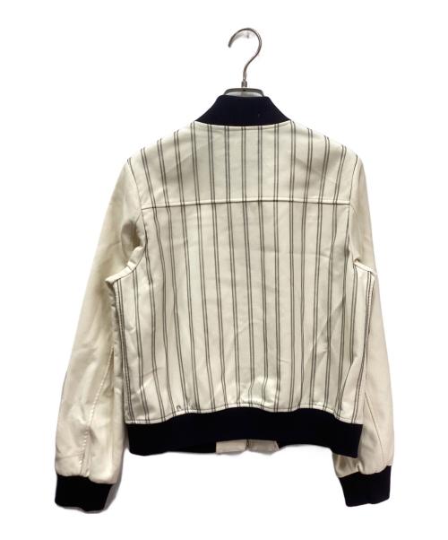 FRED PERRY（フレッドペリー）FRED PERRY (フレッドペリー) ストライプジャケット アイボリー サイズ:10の古着・服飾アイテム