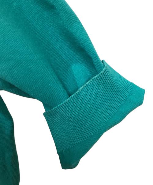 CABAN（キャバン）CABAN (キャバン) ファインポリエステル ハーフスリーブポケットカーディガン グリーン サイズ:Sの古着・服飾アイテム