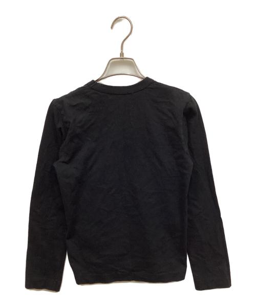 PLAY COMME des GARCONS（プレイコムデギャルソン）PLAY COMME des GARCONS (プレイコムデギャルソン) ワンポイントワッペンカットソー ブラック サイズ:Mの古着・服飾アイテム