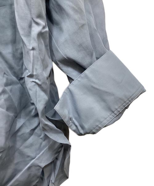 MACPHEE（マカフィー）MACPHEE (マカフィー) コットンオーガンジー バンドカラーシャツ スカイブルー サイズ:36 未使用品の古着・服飾アイテム