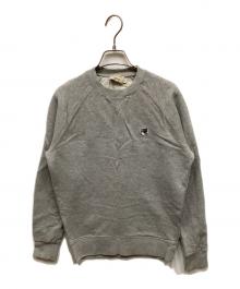 maison kitsune（メゾンキツネ）の古着「フォックスワッペンロゴスウェット」｜グレー