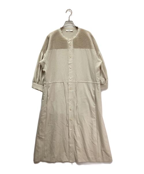 ASTRAET（アストラット）ASTRAET (アストラット) ピンタック ドローコード ワンピース アイボリー サイズ:表記無しの古着・服飾アイテム