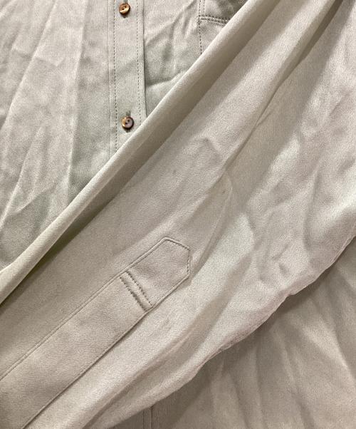 6(ROKU) BEAUTY&YOUTH（ロク ビューティーアンドユース）6(ROKU) BEAUTY&YOUTH (ロク ビューティーアンドユース) SATIN GEORGETTE SHIRT/サテンジョーゼットシャツ グリーン サイズ:10の古着・服飾アイテム