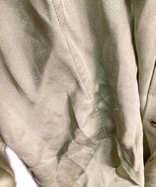 6(ROKU) BEAUTY&YOUTH（ロク ビューティーアンドユース）6(ROKU) BEAUTY&YOUTH (ロク ビューティーアンドユース) SATIN GEORGETTE SHIRT/サテンジョーゼットシャツ グリーン サイズ:10の古着・服飾アイテム