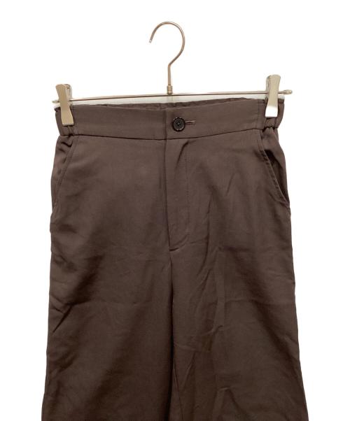 CABAN（キャバン）CABaN (キャバン) ウールツイル ワイドパンツ ブラウン サイズ:XSの古着・服飾アイテム