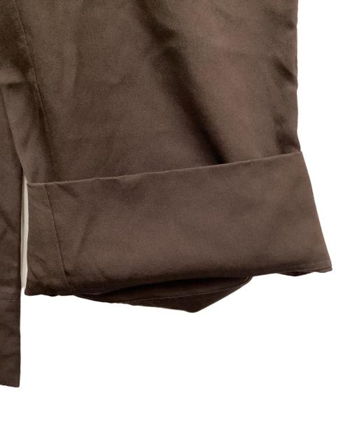 CABAN（キャバン）CABaN (キャバン) ウールツイル ワイドパンツ ブラウン サイズ:XSの古着・服飾アイテム