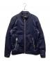 DIESEL（ディーゼル）の古着「ナイロンシングルライダース」｜ネイビー