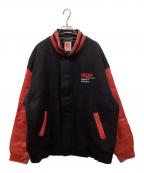 RE ACTIONリアクション）の古着「レザースリーブヴィンテージスタジャン」｜レッド