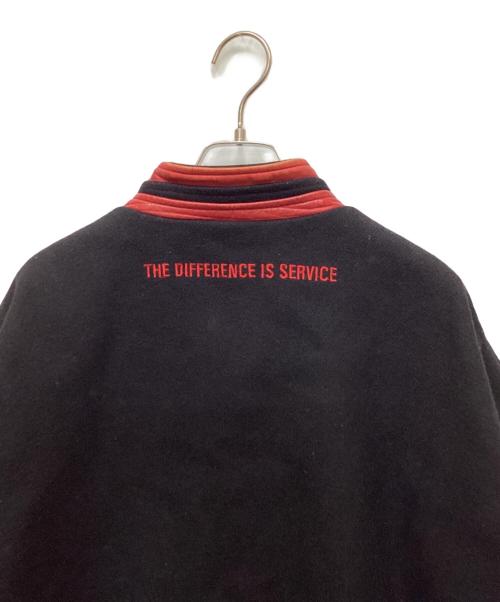 RE ACTION（リアクション）RE ACTION (リアクション) レザースリーブヴィンテージスタジャン レッド サイズ:XLの古着・服飾アイテム