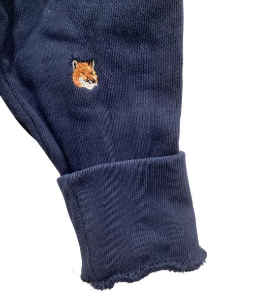 maison kitsune（メゾンキツネ）maison kitsune (メゾンキツネ) ロゴ刺繍スウェット ネイビー サイズ:XSの古着・服飾アイテム