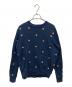 maison kitsune（メゾンキツネ）の古着「ロゴ刺繍スウェット」｜ネイビー
