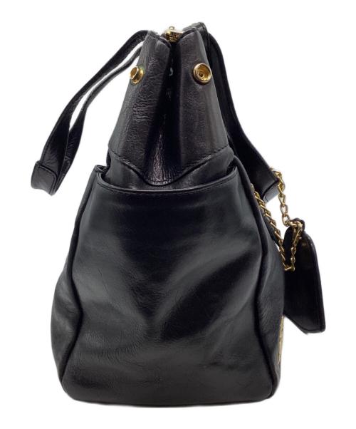 A.D.M.J.（エーディーエムジェイ）A.D.M.J. (エーディーエムジェイ) ハンドバッグ ブラックの古着・服飾アイテム