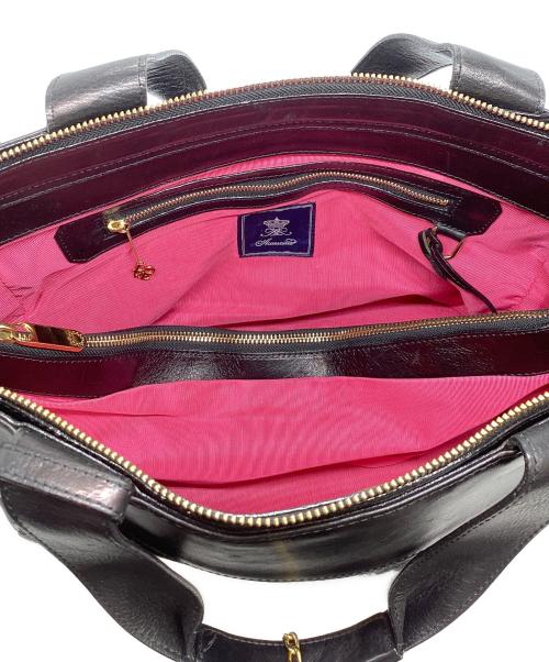 A.D.M.J.（エーディーエムジェイ）A.D.M.J. (エーディーエムジェイ) ハンドバッグ ブラックの古着・服飾アイテム