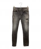Saint Laurent Parisサンローランパリ）の古着「スキニーデニムパンツ」｜グレー