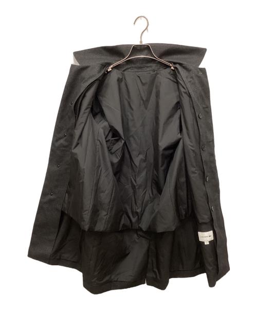 LACOSTE（ラコステ）LACOSTE (ラコステ) ウールタッチファンクルロングコート グレー サイズ:Mの古着・服飾アイテム