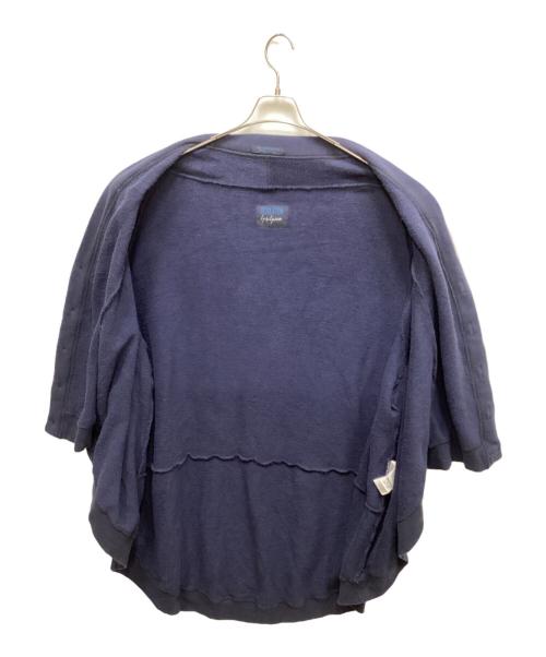 REGULATION Yohji Yamamoto（レギュレーションヨウジヤマモト）REGULATION Yohji Yamamoto (レギュレーションヨウジヤマモト) LIY/C FRENCH TERRY R-BIG SILHOUETTE CD/フレンチテリービッグシルエットカーディガン ネイビー サイズ:2の古着・服飾アイテム
