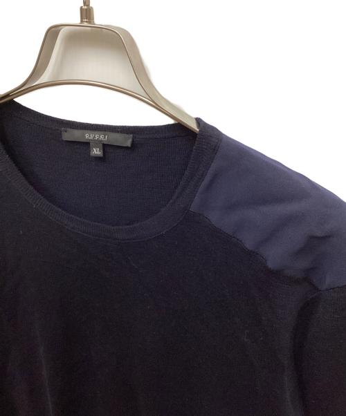GUCCI（グッチ）GUCCI (グッチ) シルクショルダーパッチニット ネイビー サイズ:XLの古着・服飾アイテム