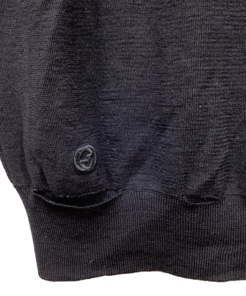 GUCCI（グッチ）GUCCI (グッチ) シルクショルダーパッチニット ネイビー サイズ:XLの古着・服飾アイテム