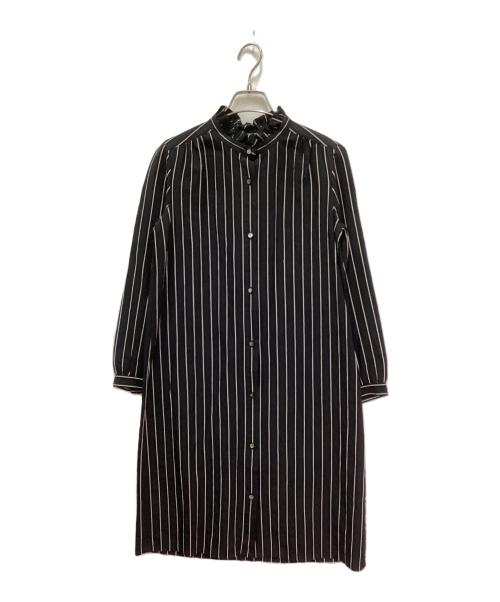 A.P.C.（アーペーセー）A.P.C. (アーペーセー) フリルシャツワンピース ブラック サイズ:34の古着・服飾アイテム