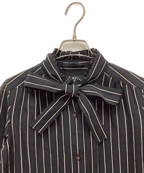 A.P.C.（アーペーセー）A.P.C. (アーペーセー) フリルシャツワンピース ブラック サイズ:34の古着・服飾アイテム