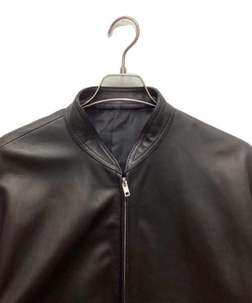 JOURNAL STANDARD（ジャーナルスタンダード）JOURNAL STANDARD (ジャーナルスタンダード) シープレザー ボンバーブルゾン ブラック サイズ:Lの古着・服飾アイテム