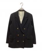 Mila Owenミラオーウェン）の古着「金釦2サイズダブルブレザージャケット」｜ブラック