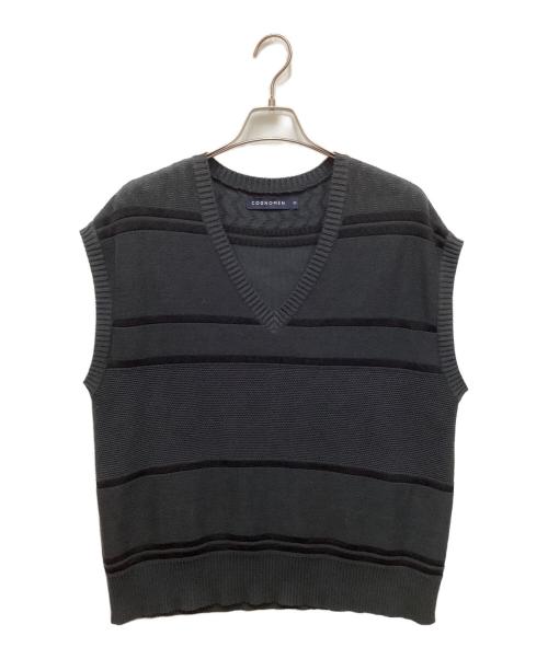 COGNOMEN（コグノーメン）COGNOMEN (コグノーメン) ニットベスト ブラック サイズ:Mの古着・服飾アイテム