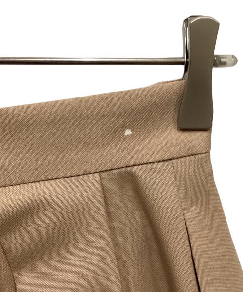 ebure（エブール）EBURE (エブール) ランダムプリーツ ラップ ロングスカート ベージュ サイズ:36の古着・服飾アイテム