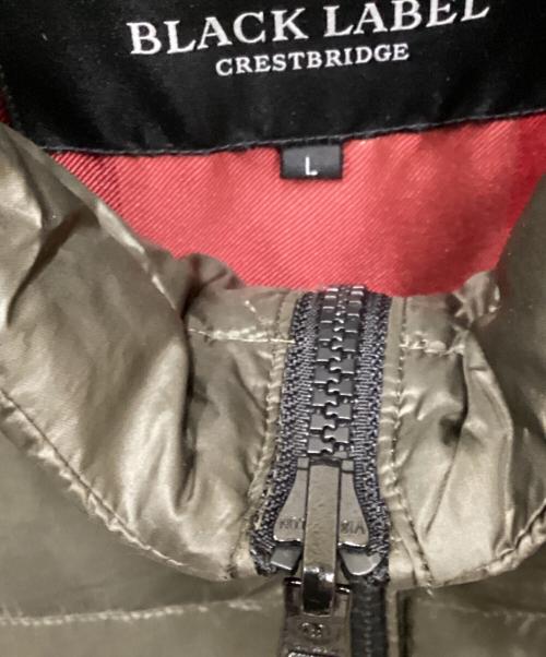 BLACK LABEL CRESTBRIDGE（ブラックレーベル クレストブリッジ）BLACK LABEL CRESTBRIDGE (ブラックレーベル クレストブリッジ) ダウンジャケット オリーブ サイズ:Lの古着・服飾アイテム