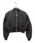 ZARAザラ）の古着「MA-1ジャケット」｜ブラック