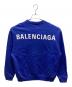 BALENCIAGA (バレンシアガ) バックロゴ クルーネックスウェットシャツ ブルー サイズ:M：20000円