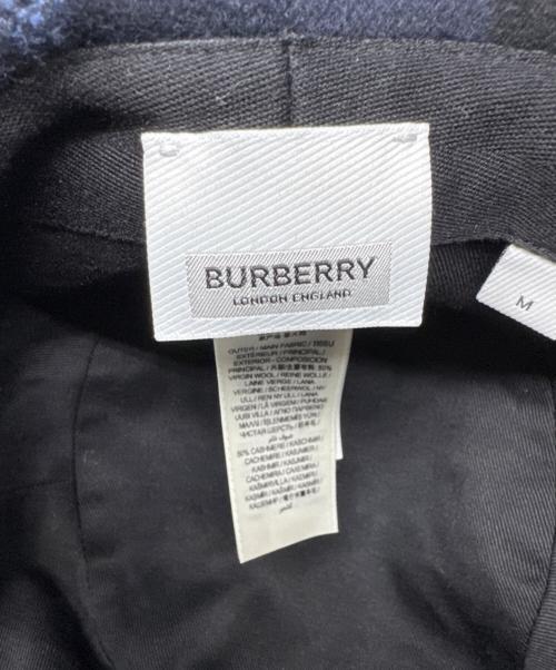 BURBERRY（バーバリー）BURBERRY (バーバリー) Check Pattern Bucket Hat/チェックパターンバケットハット ネイビー サイズ:Mの古着・服飾アイテム
