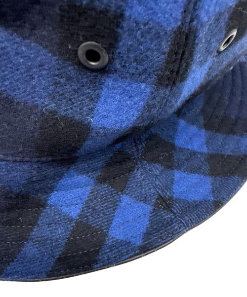 BURBERRY（バーバリー）BURBERRY (バーバリー) Check Pattern Bucket Hat/チェックパターンバケットハット ネイビー サイズ:Mの古着・服飾アイテム