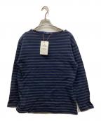 SAINT JAMESセントジェームス）の古着「ボーダーカットソー」｜グリーン