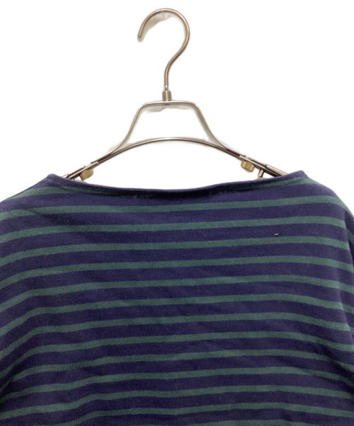 SAINT JAMES（セントジェームス）SAINT JAMES (セントジェームス) ボーダーカットソー グリーン サイズ:Mの古着・服飾アイテム