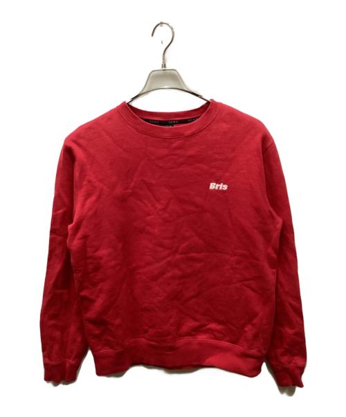 F.C.R.B.（エフシーレアルブリストル）F.C.R.B. (エフシーレアルブリストル) SMALL LOGO CREWNECK SWEAT レッド サイズ:Sの古着・服飾アイテム