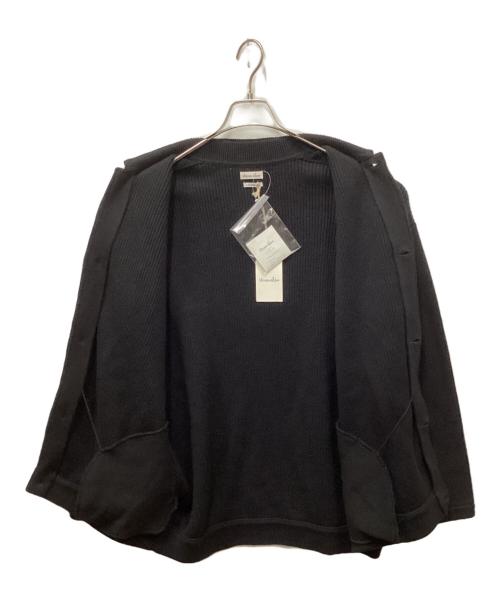 STEVEN ALAN（スティーブンアラン）STEVEN ALAN (スティーブンアラン) コットン/カシミヤ ポロカラー カーディガン -LOOSE ブラック サイズ:Lの古着・服飾アイテム