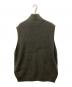 STEVEN ALAN (スティーブンアラン) ハミルトンウール ドライバーズニットベスト カーキ サイズ:XL：8000円