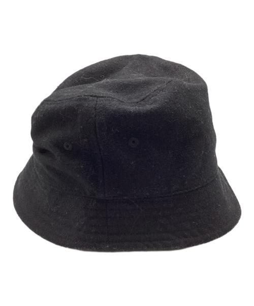 stussy（ステューシー）stussy (ステューシー) Melton Wool Deep Bucket Hat/メルトンウールディープバケットハット ブラック サイズ:L/XLの古着・服飾アイテム