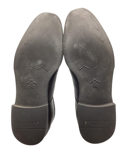 三陽山長（サンヨウヤマチョウ）三陽山長 (サンヨウヤマチョウ) 防水 友二郎/BOSUI TOMOJIRO ストレートチップシューズ ブラック サイズ:9.5の古着・服飾アイテム