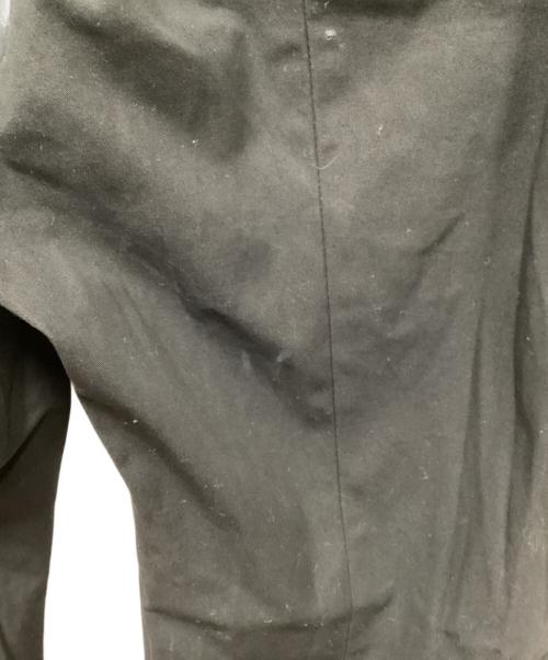 Mame Kurogouchi（マメクロゴウチ）mame kurogouchi (マメクロゴウチ) ハイウェストチノフレアトラウザーズ ブラック サイズ:1の古着・服飾アイテム