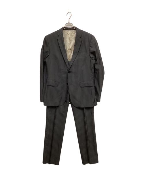 BOSS HUGO BOSS（ボス ヒューゴボス）BOSS HUGO BOSS (ボス ヒューゴボス) ストライプ柄スーツ グレー サイズ:48の古着・服飾アイテム