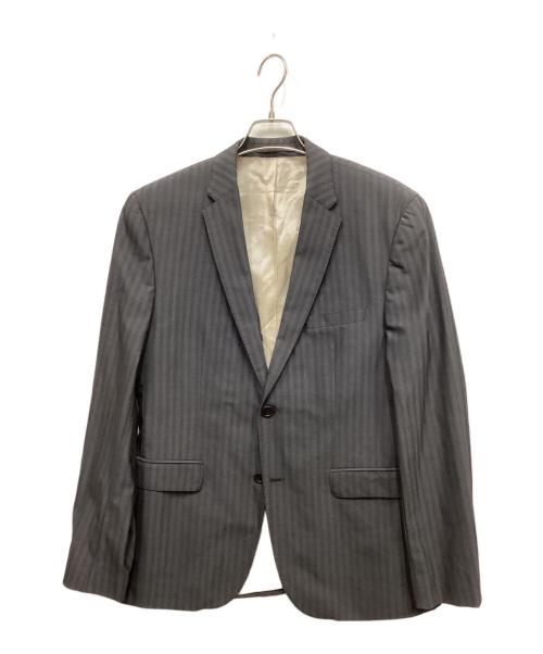 BOSS HUGO BOSS（ボス ヒューゴボス）BOSS HUGO BOSS (ボス ヒューゴボス) ストライプ柄スーツ グレー サイズ:48の古着・服飾アイテム