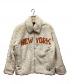 KITHキス）の古着「Fur Coaches Jacket」｜アイボリー