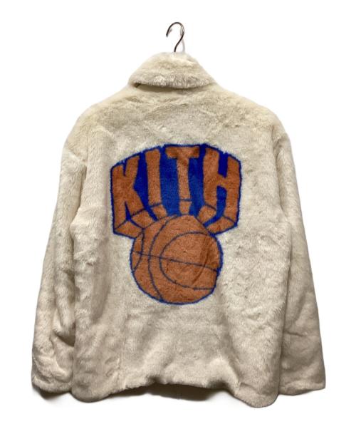 KITH（キス）KITH (キス) Fur Coaches Jacket アイボリー サイズ:Ｍの古着・服飾アイテム