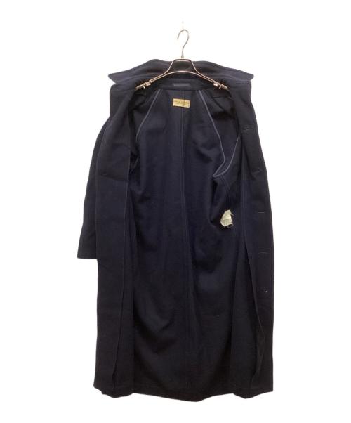 ROBE DE CHAMBRE COMME DES GARCONS（ローブドシャンブル コムデギャルソン）ROBE DE CHAMBRE COMME DES GARCONS (ローブドシャンブル コムデギャルソン) ウールステンカラーコート ネイビー サイズ:表記無しの古着・服飾アイテム