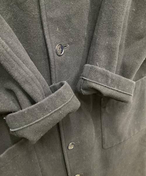 ROBE DE CHAMBRE COMME DES GARCONS（ローブドシャンブル コムデギャルソン）ROBE DE CHAMBRE COMME DES GARCONS (ローブドシャンブル コムデギャルソン) ウールステンカラーコート ネイビー サイズ:表記無しの古着・服飾アイテム