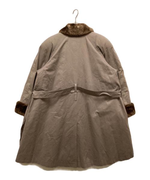 JIL SANDER（ジルサンダー）JIL SANDER (ジルサンダー) ファーライナーステンカラーコート ベージュ サイズ:なしの古着・服飾アイテム