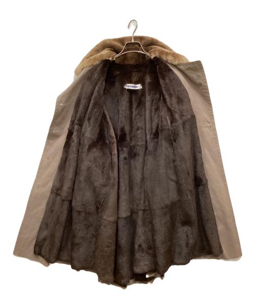JIL SANDER（ジルサンダー）JIL SANDER (ジルサンダー) ファーライナーステンカラーコート ベージュ サイズ:なしの古着・服飾アイテム