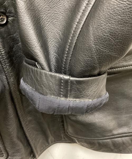 COMME des GARCONS HOMME（コムデギャルソン オム）COMME des GARCONS HOMME (コムデギャルソン オム) 98AW川久保キルティングライナーレザーカーコート ブラック サイズ:Mの古着・服飾アイテム